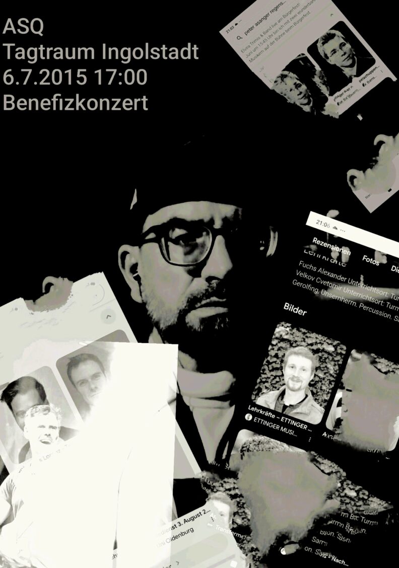 Benefiz-Jazzkonzert mit ASQ vor Café Tagtraum am So, 6.Juli, 17 Uhr