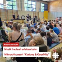 3 Schlagzeuger und 1 Flötistin des BR-Symphonieorchesters im Caritaszentrum St. Vinzenz