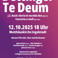 Kammerchor Ingolstadt singt Händels „Dettinger Te Deum“