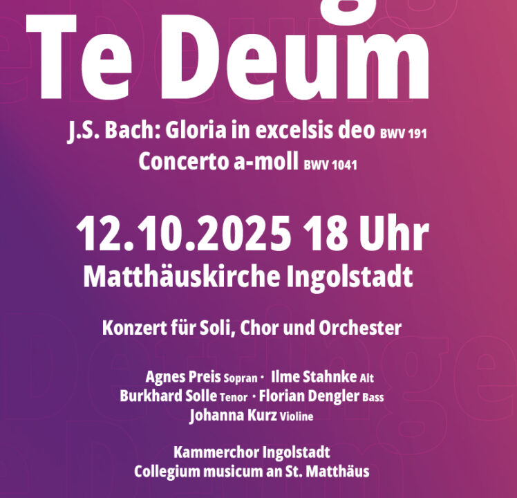 Kammerchor Ingolstadt singt Händels „Dettinger Te Deum“