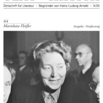 Neuer Band über Marieluise Fleißer bei „Text und Kritik“