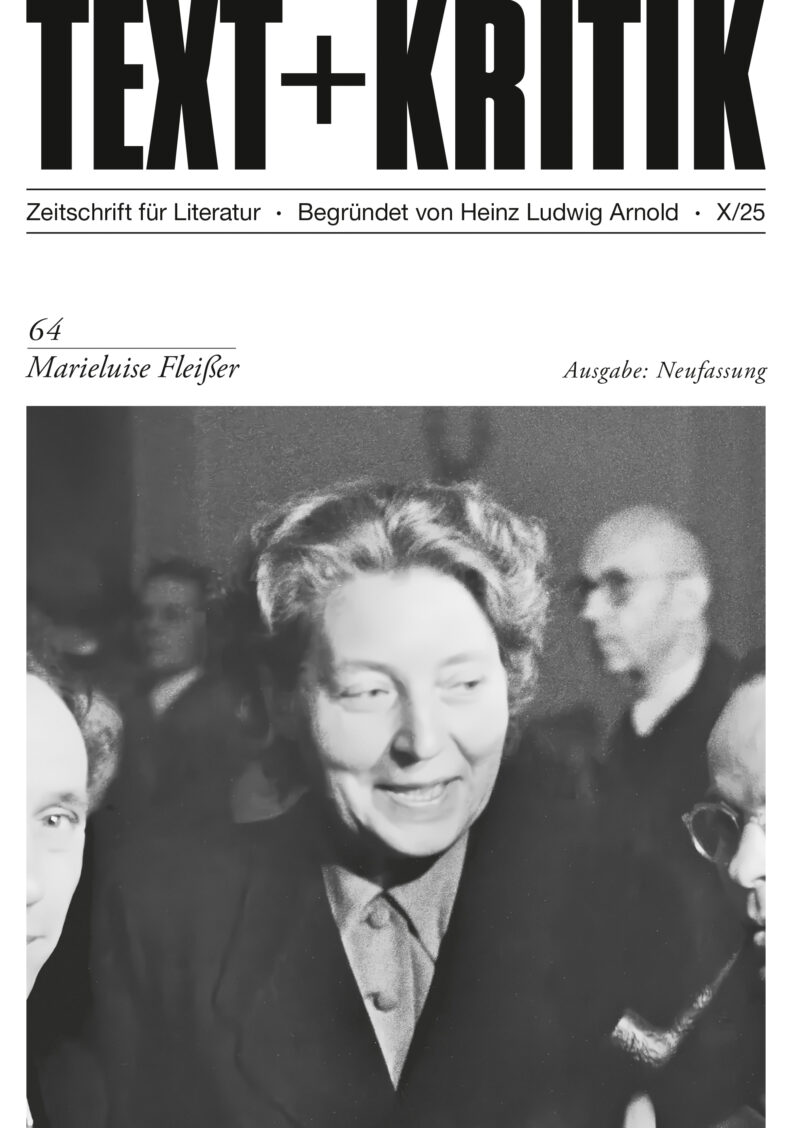 Neuer Band über Marieluise Fleißer bei „Text und Kritik“