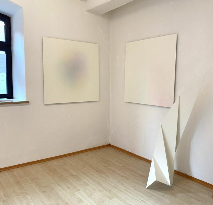 Hannah A. Hovermann in der Ausstellung „Weiss sehen“ in der Galerie Mariette Haas Ingolstadt