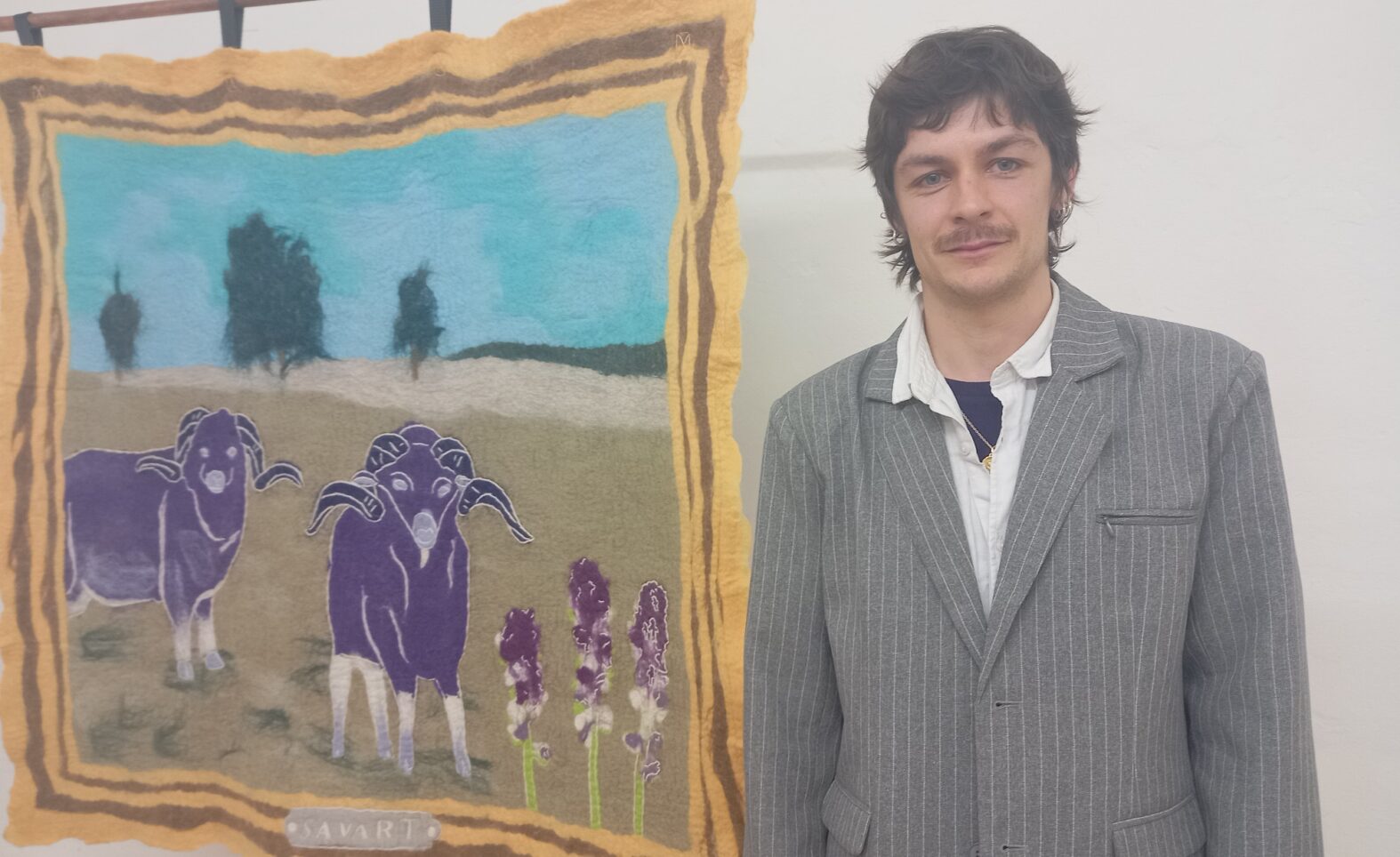 Gefilzt und gestickt. Pierre-Yves Delannoys Kunst im Tongewölbe T25 in der Ingolstädter Theresienstr.25