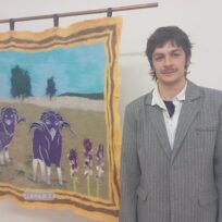 Gefilzt und gestickt. Pierre-Yves Delannoys Kunst im Tongewölbe T25 in der Ingolstädter Theresienstr.25