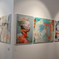 KI-generierte und analog gemalte Bild-Paare von B. Kiebler und K. Schumann in Galerie kuk44 Pfaffenhofen