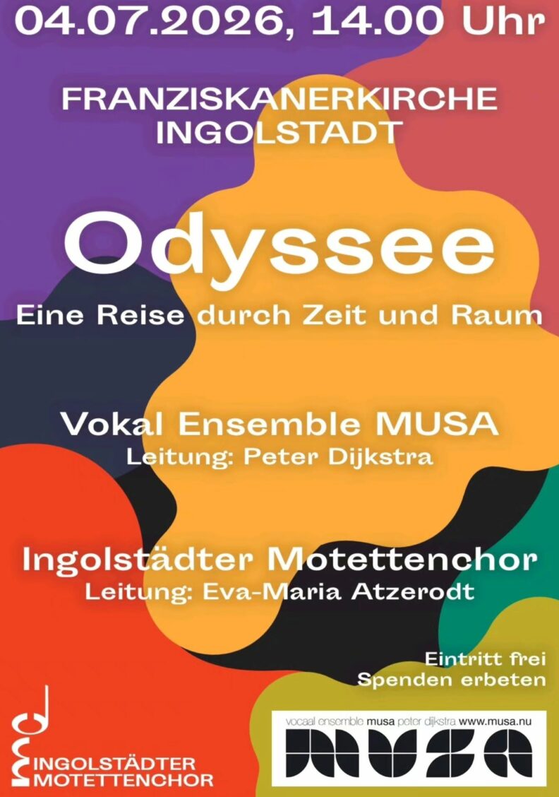 Musikalische Odyssee zwischen Himmel und Erde: Vocaal Ensemble Musa und Ingolstädter Motettenchor in der Franziskanerkirche