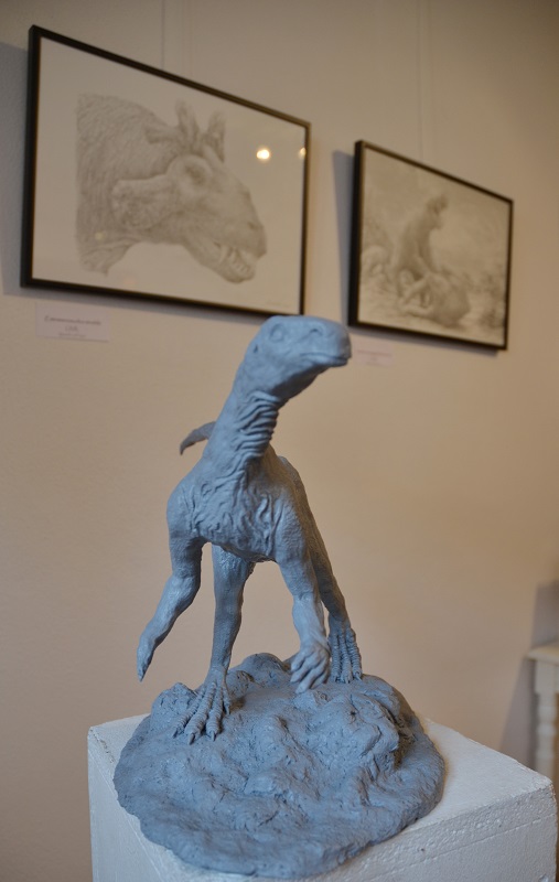 Kirschblüten und Dinos von Ahart / Karlstetter in der Galerie Ahart in Eichstätt