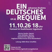 Hoffnung für die Lebenden: Der Kammerchor Ingolstadt unter Oliver Scheffels bringt „Ein deutsches Requiem“ von Brahms zur Aufführung