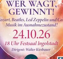 „Wer wagt, gewinnt!“ – Herbstkonzert des Symphonischen Salonorchesters Ingolstadt